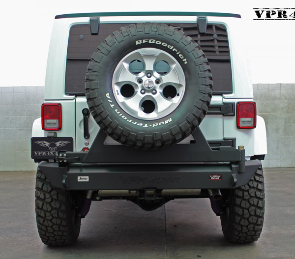 VPR 4x4 - VPR 4x4 VPR-123-C Rear Bumper with Tire Carrier Jeep JK 2007-2015