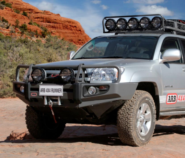 ARB 4x4 Accessories - ARB 3421530 Front Deluxe Bull Bar Winch Bumper Toyota 4Runner 2003-2005