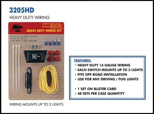 Eagle Eye Lights - Eagle Eye Lights 3205HD Wiring Kit for 2 Lights 14 Gauge Wiring 20 AMP Fuse Kit