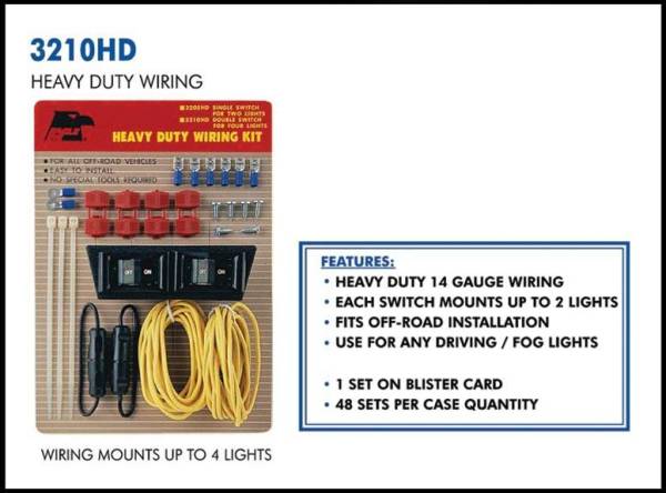 Eagle Eye Lights - Eagle Eye Lights 3210HD Wiring Kit for 4 Lights 14 Gauge Wiring 20 AMP Fuse Kit