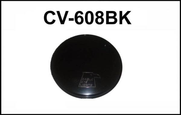 Eagle Eye Lights - Eagle Eye Lights CV-608BK Solid Black Covers for 6" Internal Ballast HID HID608 & Non-HID 6" Lights HG608 Each