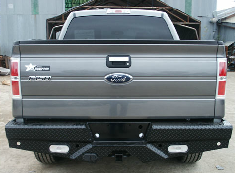 Frontier Gear - Frontier 100-10-8008 Rear Bumper with Sensor Holes and No Lights Ford F250/F350 2008-2016