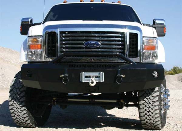 Iron Cross - Iron Cross 22-425-08 Winch Front Bumper with Push Bar Ford F250/F350/F450 2008-2010
