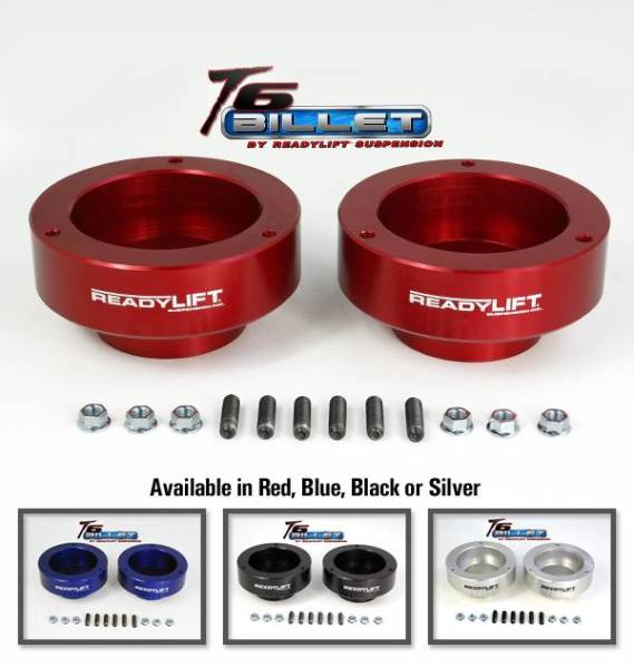 ReadyLIFT - ReadyLIFT T6-1090R 2.0" T6 Billet Leveling Kit Dodge Ram 1500 1994-2001 4WD ONLY Red