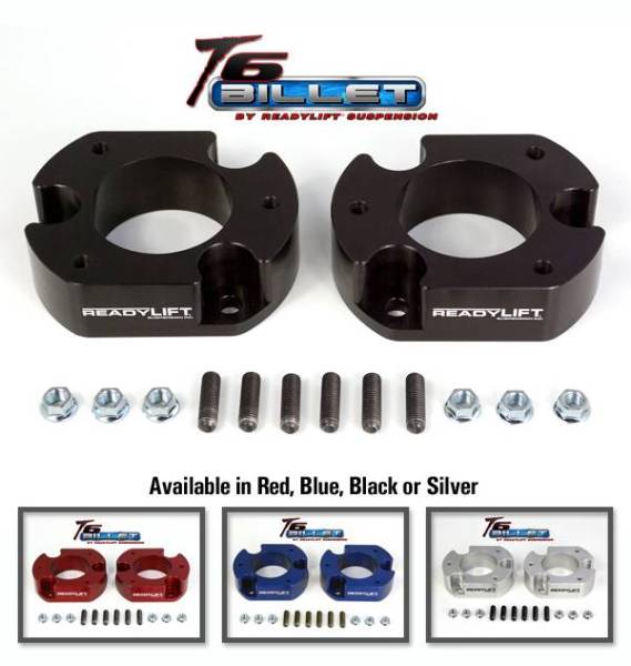 ReadyLIFT - ReadyLIFT T6-2058R 2.5" T6 Billet Leveling Kit Ford F150/Mark LT 2WD 04-12 4WD 04-08 2004-2012 2WD & 4WD Red