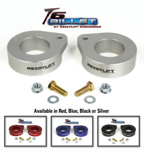 ReadyLIFT - ReadyLIFT T6-6091B 1.5" T6 Billet Leveling Kit Jeep JK 2 And 4 Door 2007-2012 2WD & 4WD Blue