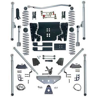 Rubicon Express - Rubicon Express RE7524 Long Arm Kit with Tri Link 4.5" Jeep LJ Unlimited 2004-2006