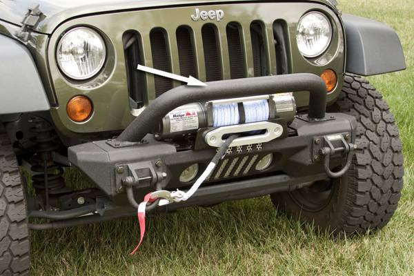 Rugged Ridge - Rugged Ridge 11541.14 Aluminum Bumper Overrider Jeep Wrangler JK