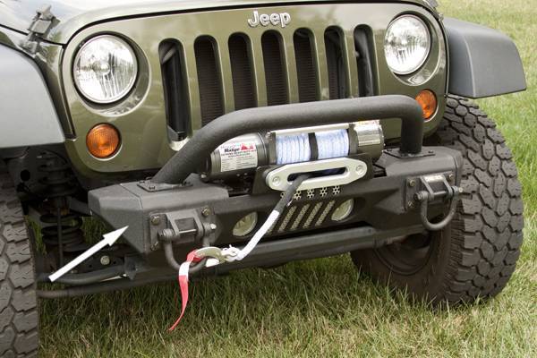 Rugged Ridge - Rugged Ridge 11541.10 Aluminum Front Bumper Ends Jeep Wrangler JK