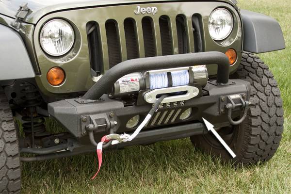 Rugged Ridge - Rugged Ridge 11541.02 Non-Winch Aluminum Front Bumper Jeep Wrangler JK 2007-2018