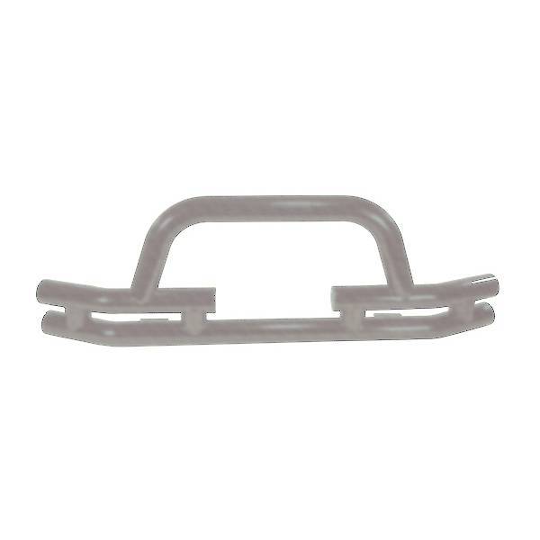 Rugged Ridge - Rugged Ridge 11562.03 Front Tube Bumper With Winch Cut Out Titanium 1976-2006 Jeep CJ Wrangler/Unlimited