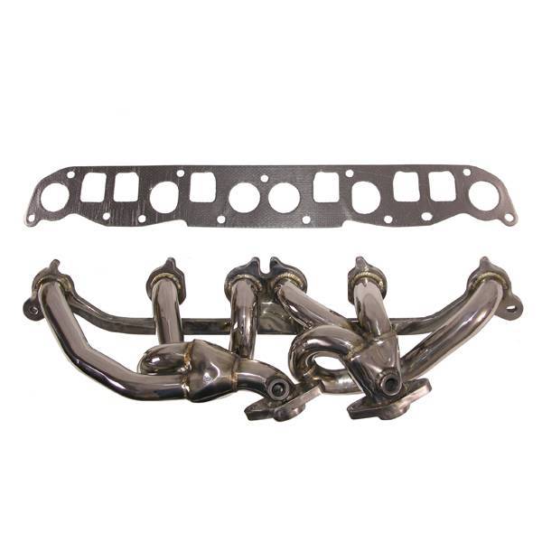 Rugged Ridge - Rugged Ridge 17650.52 Header Assembly 00-2006 40L Wrangler Includes Manifold Gaskets Polished Stainless