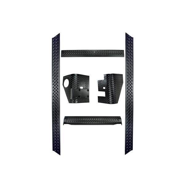 Rugged Ridge - Rugged Ridge 11650.51 Body Armor Kit 6-Piece 1997-2006 Wrangler Except Unlimited Cannot Be Used With Bushwacker Brand Rear Flares