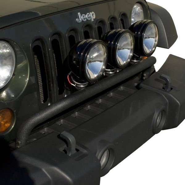 Rugged Ridge - Rugged Ridge 11232.20 Light Bar Bumper Mounted Textured Black Jeep Wrangler Jeep Wrangler JK 2007-2016
