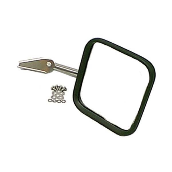 Rugged Ridge - Rugged Ridge 11005.10 Mirror & Arm Only Right Hand Stainless 1958-1986 Jeep CJ With Convex Mirror Glass Passenger Side