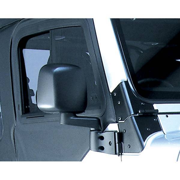 Rugged Ridge - Rugged Ridge 11002.10 Side Mirror 2003-2006 Jeep Wrangler/Unlimited Black Right Only