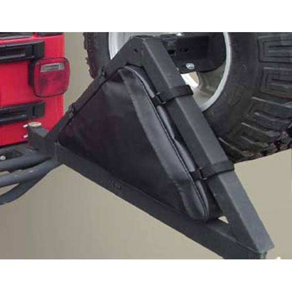 Rugged Ridge - Rugged Ridge 12801.50 Tire Carrier Recovery Bag Black Fits RRC XHD And Classic Tire Carriers Jeep CJ 1976-1986 Wrangler Jeep YJ 1987-1995 Jeep TJ 1997-2006 Jeep Wrangler JK 2007-2012