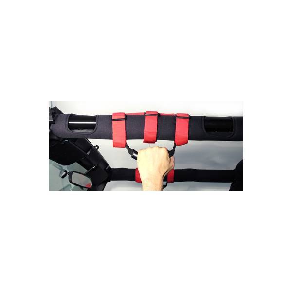 Rugged Ridge - Rugged Ridge 13505.03 Ultimate Grab Handle- Red-All Jeep Roll Bars With Or Without Covers Pair 1955-2010