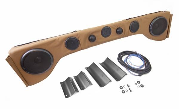 Rugged Ridge - Rugged Ridge 13006.47 Sound Bar 6 Speaker Upholstered Spice Without Dome Light Jeep Wrangler Jeep YJ 1987-1995 Jeep TJ 1997-2006