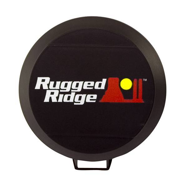 Rugged Ridge - Rugged Ridge 15210.52 Hid Off Road Light Cover 5-Inch Black Steel Housing Hid Each