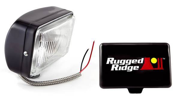 Rugged Ridge - Rugged Ridge 15207.05 Off Road Driving Light 5X7-In Black 100W Single Light