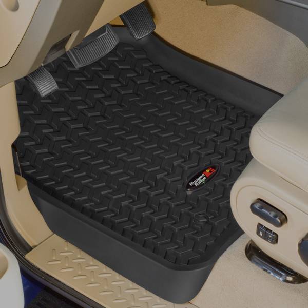 Rugged Ridge - Rugged Ridge 82902.05 All Terrain Floor Liners Front Pair Black Ford F150 Supercrew 01-03 Expedition 1997-2002 Lincoln Navigator 1999-2002 Blackwood 02-03