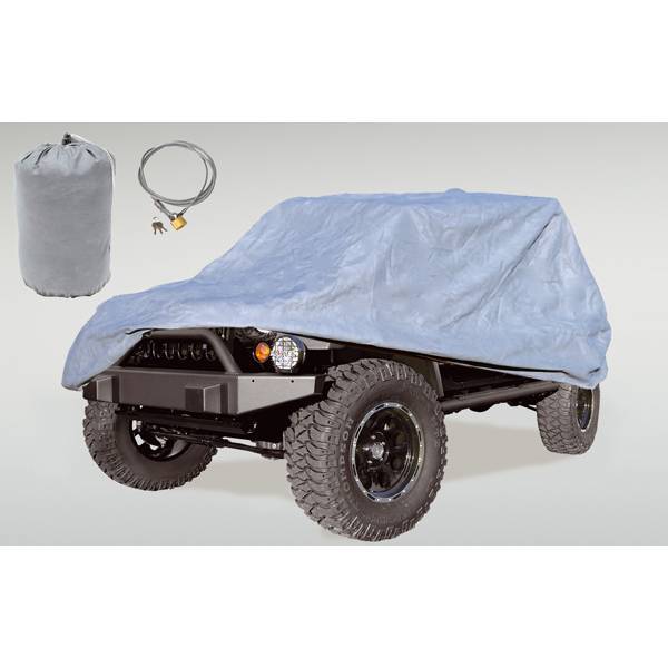 Rugged Ridge - Rugged Ridge 13321.81 Car Cover Kit Jeep Wrangler JK 2-Door 2007-2011 Includes Cover Bag Cable & Lock