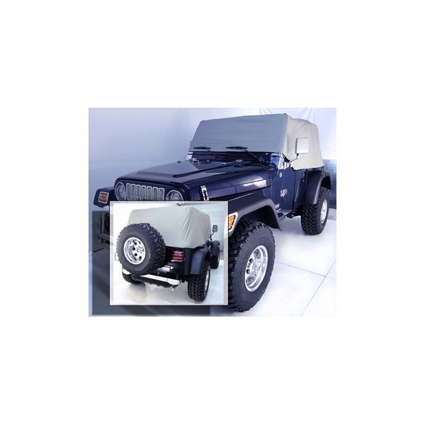 Rugged Ridge - Rugged Ridge 13316.09 Water Resistant Vinyl Cab Cover 1992-2006 Jeep Wrangler Gray