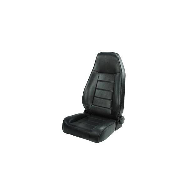 Rugged Ridge - Rugged Ridge 13402.01 Front Seat Factory Replacement With Recliner Black 1976-2002 Jeep CJ & Wrangler