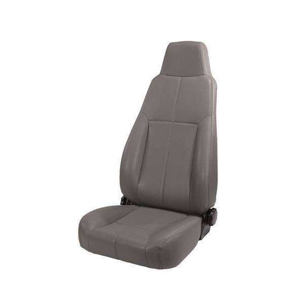 Rugged Ridge - Rugged Ridge 13403.09 Front Seat Factory Replacement With Recliner Late Model Head Rest Gray 1976-2002 CJ & Wrangler