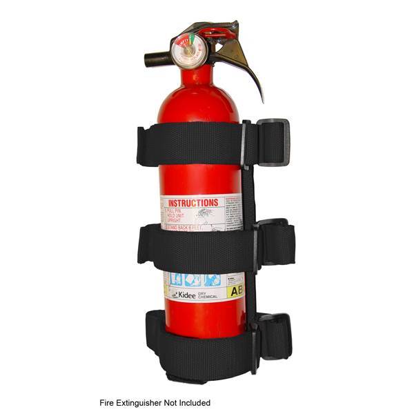 Rugged Ridge - Rugged Ridge 13305.21 Fire Extinguisher Holder Black Fits Sport Bar
