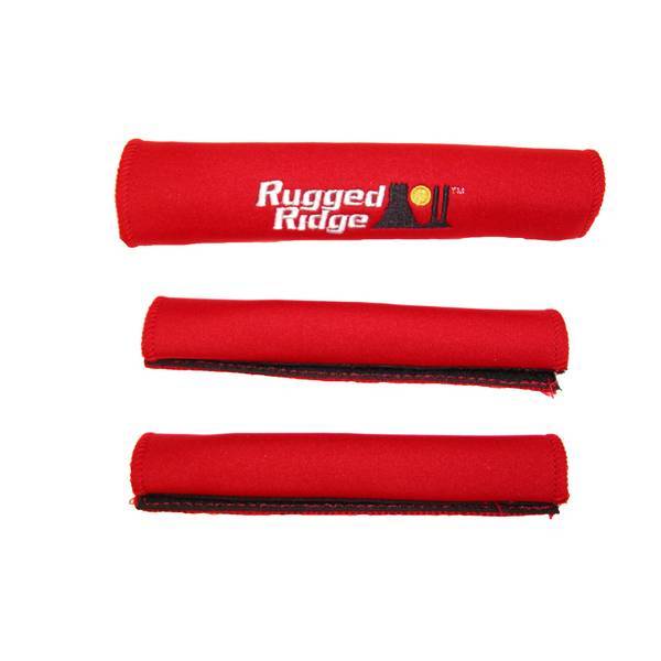 Rugged Ridge - Rugged Ridge 13305.51 Grab Handle Cover Kit Red 1987-1995 Wrangler