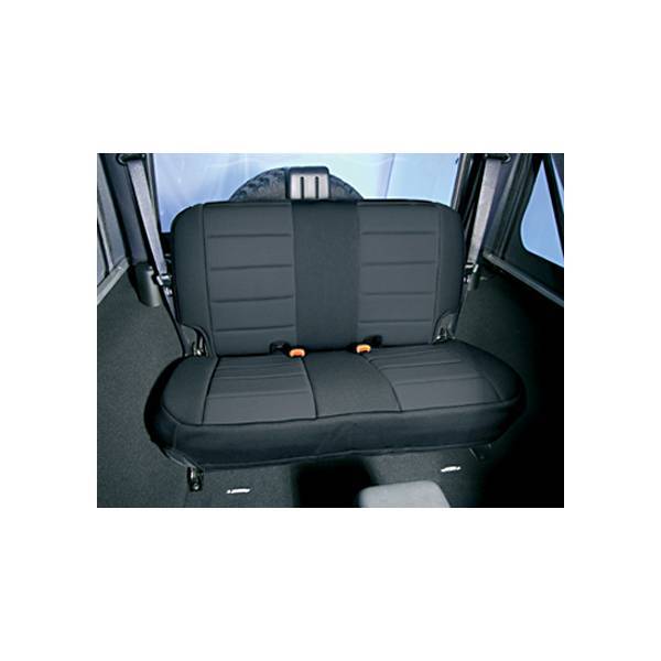 Rugged Ridge - Rugged Ridge 13261.01 Neoprene Seat Cover Rear Black 1997-2002 Wrangler