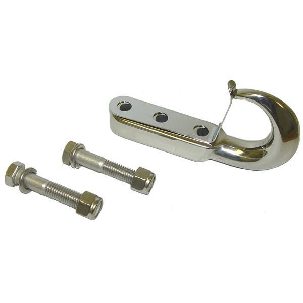 Rugged Ridge - Rugged Ridge 11141.01 Tow Hook 1942-2006 Jeep Wrangler Front Stainless Steel