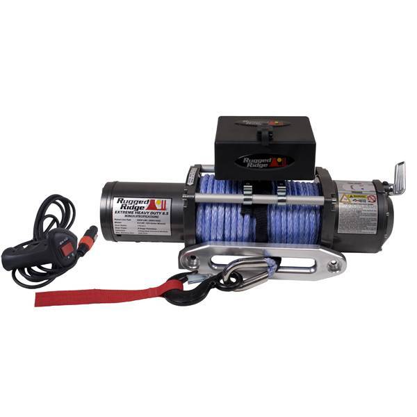 Rugged Ridge - Rugged Ridge 15100.02 Permance 8,500 LB Off Road Winch Prewound With Synthetic Rope