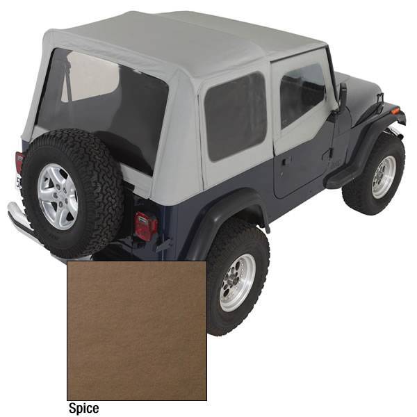 Rugged Ridge - Rugged Ridge 13701.37 Soft Top Factory Replacement With Door Skins 1988-1995 Wrangler Spice