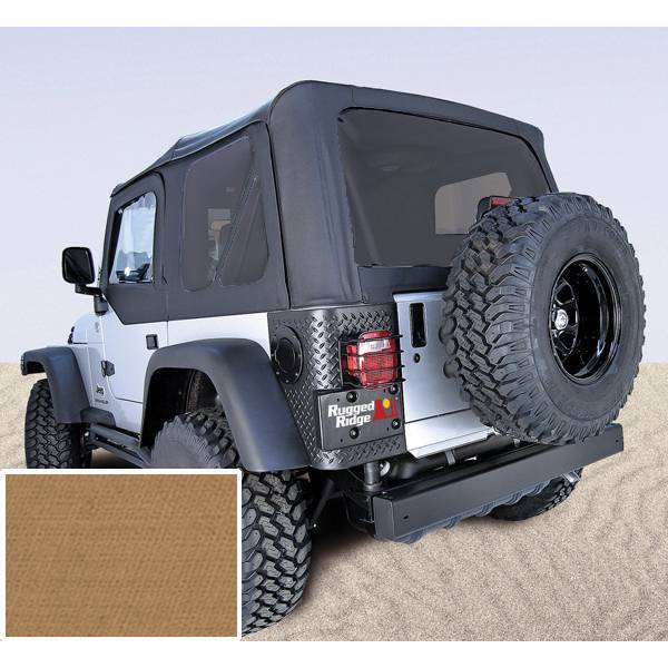 Rugged Ridge - Rugged Ridge 13704.37 Soft Top Factory Replacement With Door Skins Tinted Windows 1997-2002 Wrangler Spice