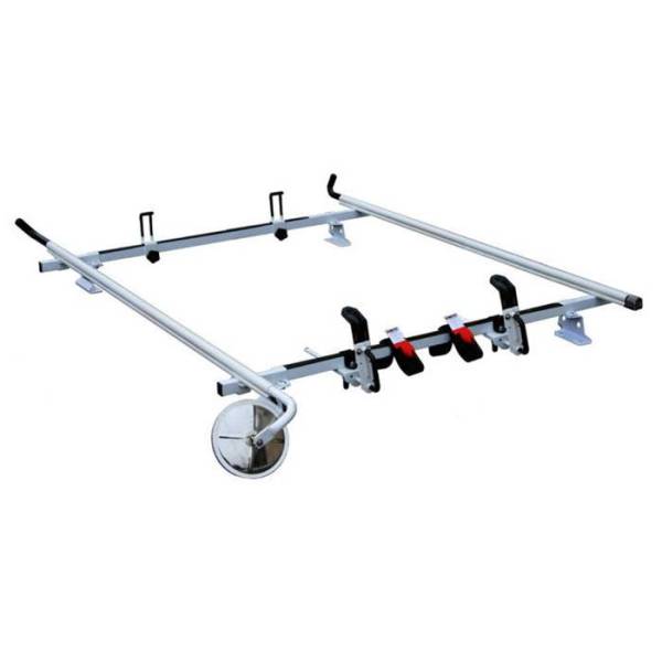 Vantech - Vantech M4050W Universal Rack System 72" Cross Bars and 72" Side Rails White Steel Drilling Required