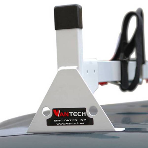 Vantech - Vantech H2652W White 3 Bar System Low Profile 10.25" White Steel Dodge Sprinter w/ track 2007-2012