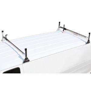 Vantech - Vantech H2096W White 2 Bar System  White Steel (Drilling Required)