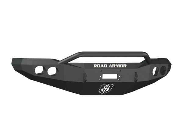 Road Armor - Road Armor 66004B Front Stealth Winch Bumper with Round Light Holes + Pre-Runner Bar Ford Super Duty 1999-2004 1999-2004