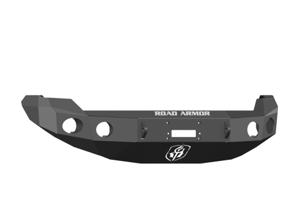 Road Armor - Road Armor 66130B Front Stealth Winch Bumper with Round Light Holes Ford F150 2009-2014