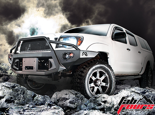 Fab Fours - Fab Fours TT05-B1552-1 Pre-Runner Winch Front Bumper Toyota Tacoma 2005-2011