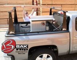 BAK Industries - BAK Industries 26318BT Hard Folding Truck Bed Cover and Sliding Rack System