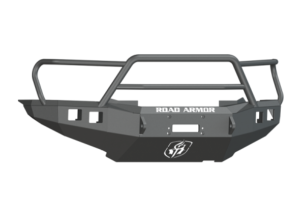 Road Armor - Road Armor 905R5B Front Stealth Winch Bumper with Square Light Holes + Lonestar Toyota Tacoma 2012-2015