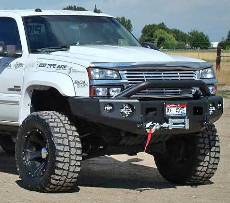 Trail Ready - Trail Ready 10301P Winch Front Bumper with Prerunner Guard Chevy Silverado 1500 1999-2002