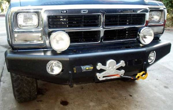 Trail Ready - Trail Ready 11100B Winch Front Bumper Dodge W150/W250/W350/Charger 1989-1993