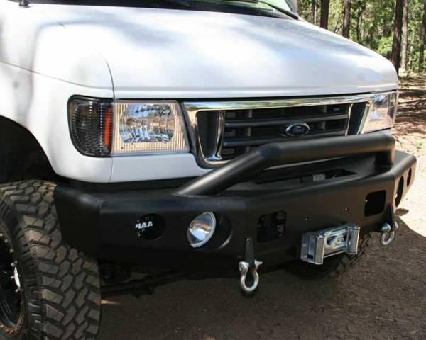 Trail Ready - Trail Ready 13100P Winch Front Bumper with Prerunner Guard Ford E150/E250/E350/E450 1992-2007