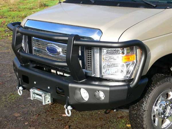 Trail Ready - Trail Ready 13100G Winch Front Bumper with Full Guard Ford E150/E250/E350/E450 1992-2007