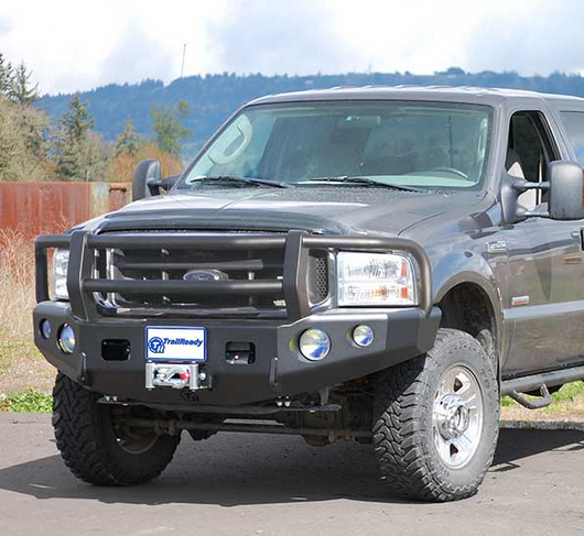 Trail Ready - Trail Ready 12300G Winch Front Bumper with Full Guard Ford Excursion 1999-2001